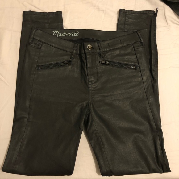 Madewell Denim - ‼️FINAL SALE‼️Madewell leather coated skinny jeans
